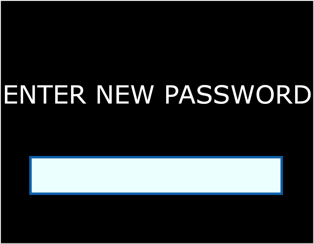 New Password Entry