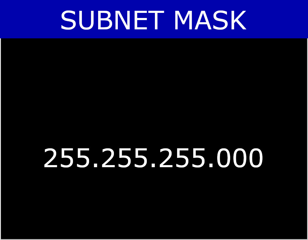 Set Subnet Mask